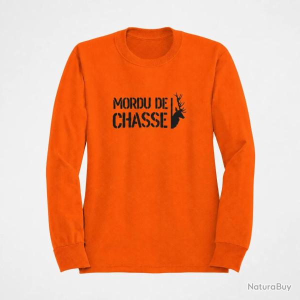 Sweat Chasse Mordu de chasse Orange
