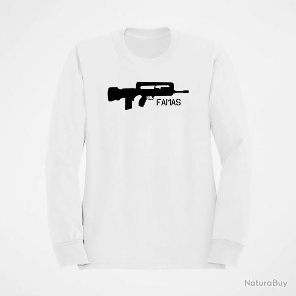 Sweat ARME Famas "Patriote" Blanc