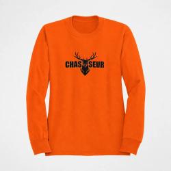Sweat CHASSE T&ecirc;te de Cerf Orange