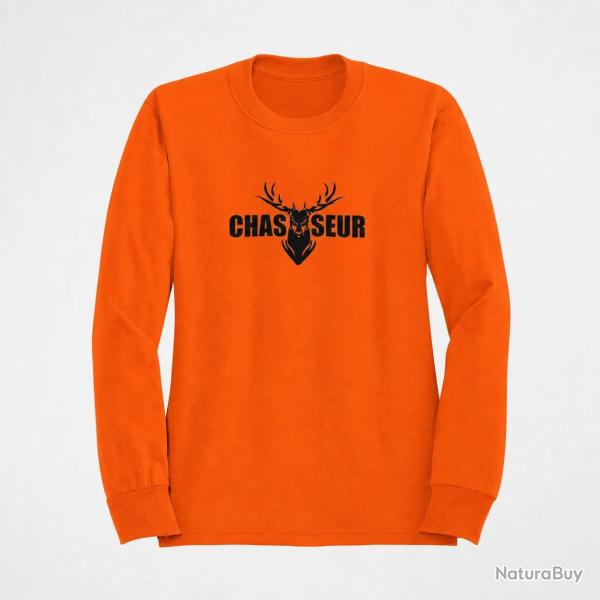 Sweat CHASSE T�te de Cerf Orange