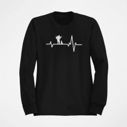 Pull Chasse Battements de Coeur Noir