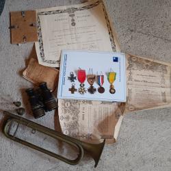 Lot de m&eacute;dailles militaire attribu&eacute;e ww1 et l&eacute;gion d'honneur
