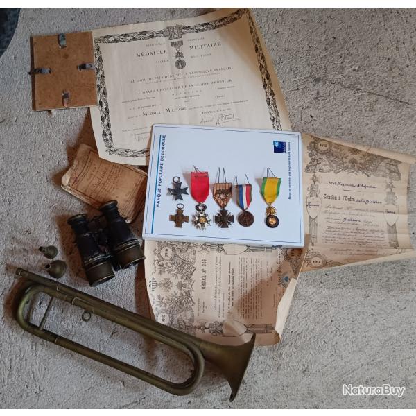 Lot de m�dailles militaire attribu�e ww1 et l�gion d'honneur