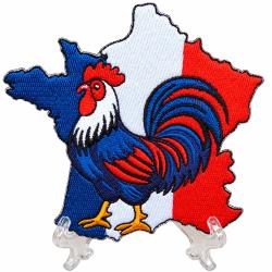 Patch tricolore france rugby Coq Fran&ccedil;ais