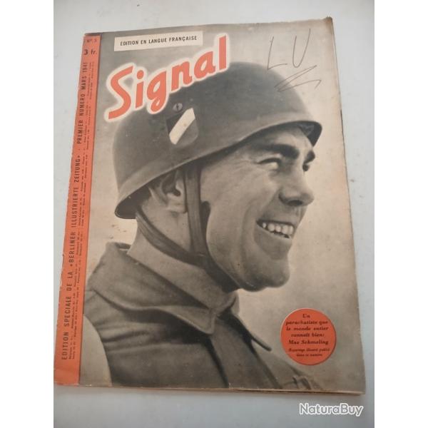 revue d'information civile et militaire n�5 de mars 1941 ,SIGNALement similaire MATCH , fran�aise