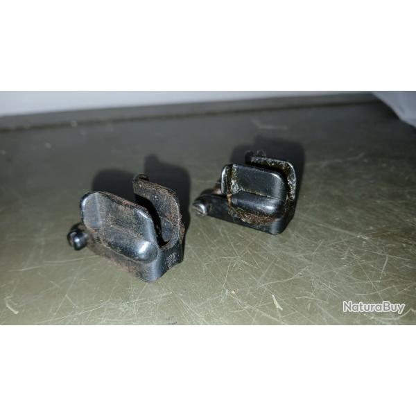Lot de 2 Prot�ge-Guidons Mauser vz.24 Tch�que - �tat Neuf - Poin�on Lion & Glaives Crois�s
