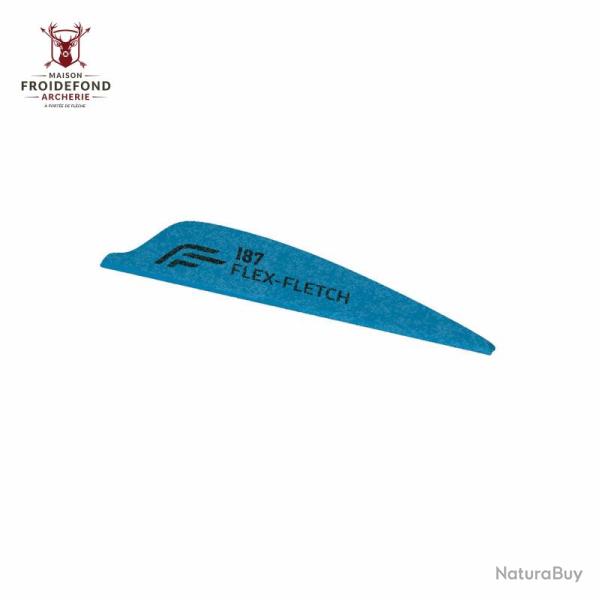 Vane FFP-187 Shield - Flex Fletch - bleu fluo