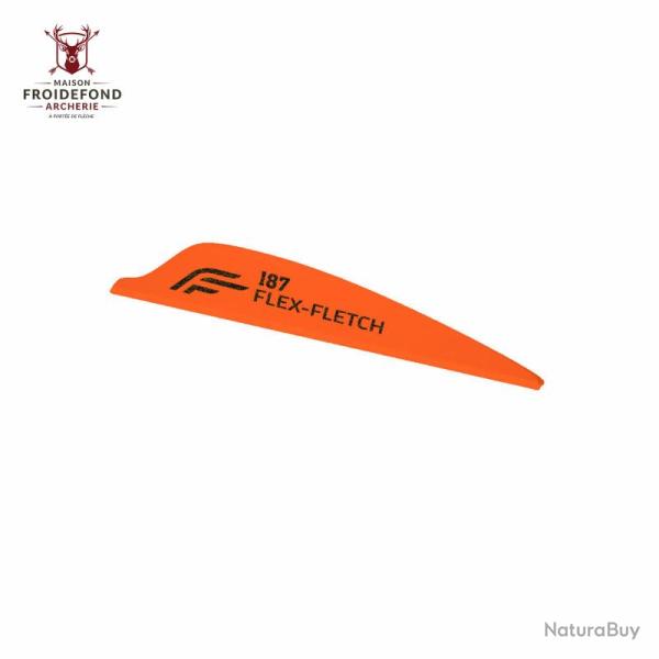 Vane FFP-187 Shield - Flex Fletch - Orange Fluo