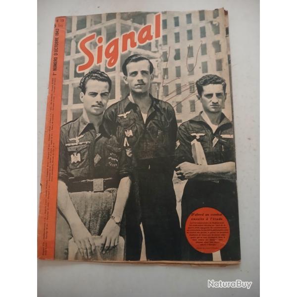 revue d'information civile et militaire n�19 de octobre 1943,SIGNALement similaire MATCH , fran�aise
