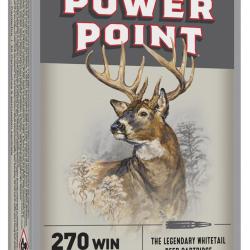 Cartouches Winchester Power Point Cal.270Win 150Grs 9.72G