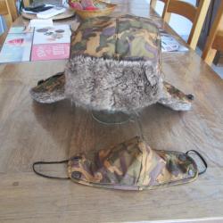 Chapeau chaud camouflage