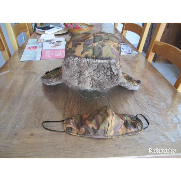 Chapeau chaud camouflage
