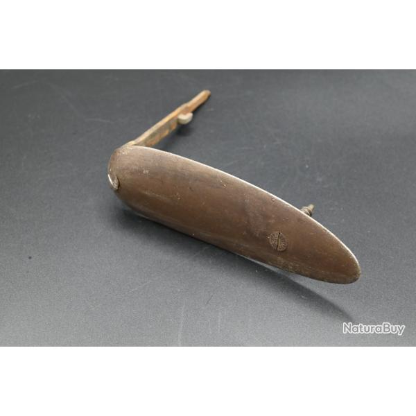 Plaque ancienne en fer pour fusil percussion