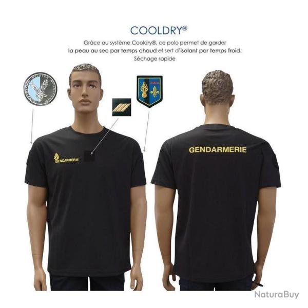 T-shirt Patrol Equipement CoolDry Gendarmerie Mobile Noir - L