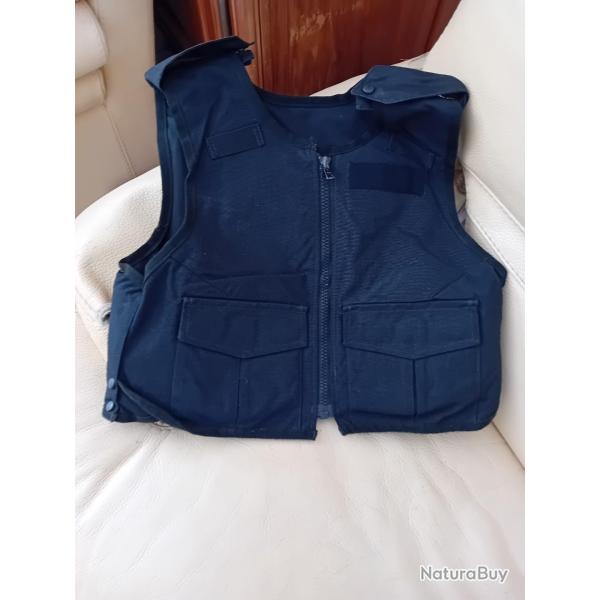 ENCHERE A GILET PARE BALLES MEHLER NOIR AVEC PARE LAMES ET ANTI TRAUMA INTEGRE TAILLE S