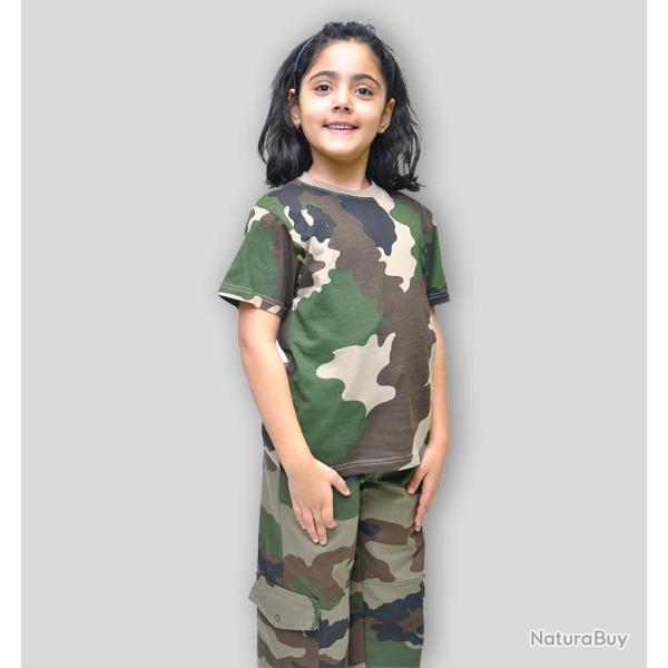 Tee-shirt militaire Enfant - Cam CE 8/10ans