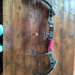 Ensemble arc &agrave; poulies Ross Carnivore 37 RH + &eacute;quipement complet
