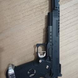 AW Custom Hi-Capa .38 SuperComp GBB - R&eacute;plique airsoft