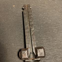 Militaria Allemand WW2 Planchette de Hausse + Curseur Mauser 98k / Export Occasion