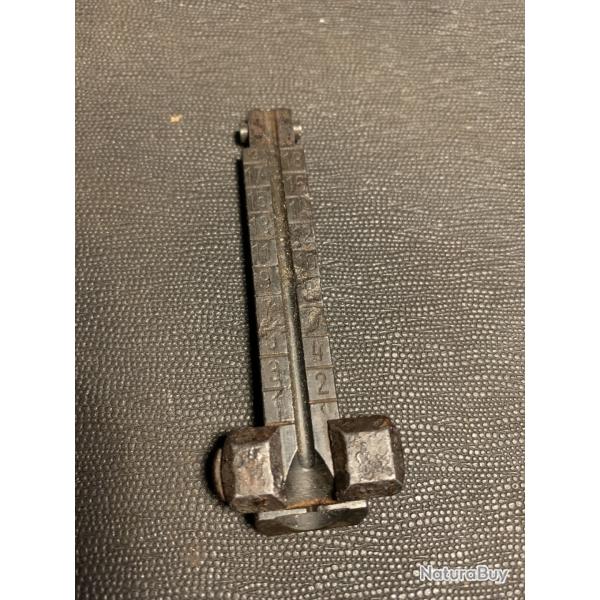 Militaria Allemand WW2 Planchette de Hausse + Curseur Mauser 98k / Export Occasion