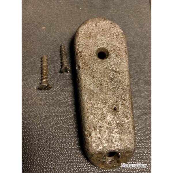 Militaria Allemand WW2 Plaque de Couche Enveloppante + 2 Vis Fouille Mauser 98k Occasion