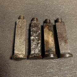 Militaria Allemand WW1 WW2 Lot de 4 Renforts de Crosse Divers Mauser Occasion
