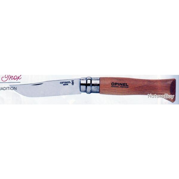 OPINEL 8 CARBONE GRATUIT GRAV� pr�nom lame couteau