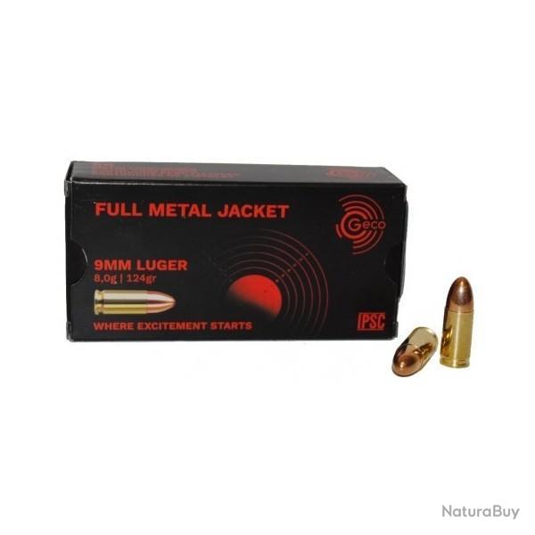 Munitions 9mm Luger GECO FMJ 124grains