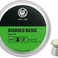 Plombs RWS Basic diam&egrave;tre 4.50 par 5 000