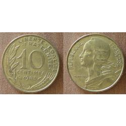 France 10 Centimes 1983 Piece Francs Franc Centime