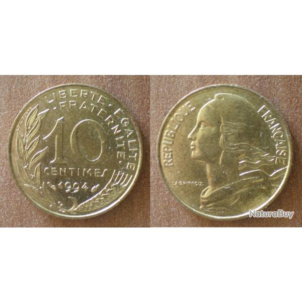 France 10 Centimes 1994 Piece Francs Franc Centime