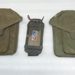 LOT DE 3 PORTE CHARGEUR MILITAIRE FAMAS et AUTRE