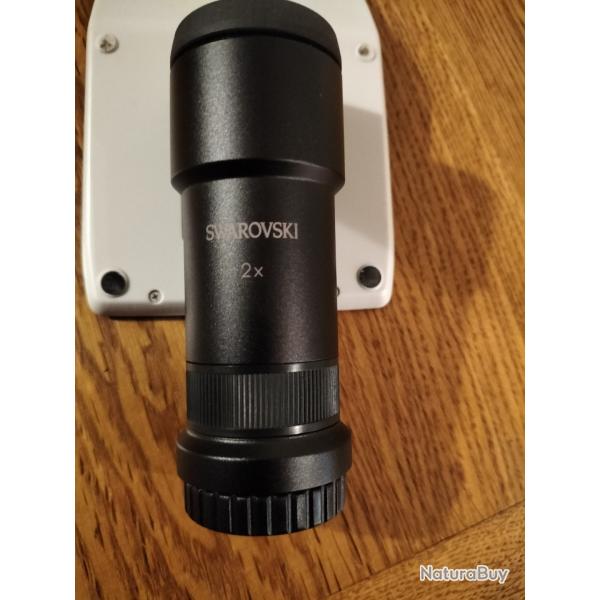 doubleur de grossissement pour jumelles swarovski  EL 8.5x42 + adaptateur SCL 10x42 et EL 32