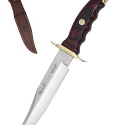 Poignard Bowie Muela 16 cm - Lame inox et &eacute;tui cuir