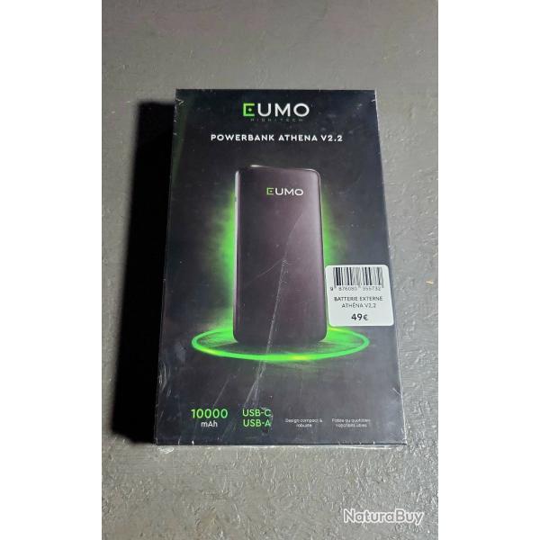 POWERBANK / BATTERIE EXTERNE EUMO ATHENA V2.2 10 000 mAh NEUF (marque fran�aise)