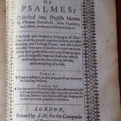 Novi Testamenti libri omnes / The Whole Book of Psalmes 1655