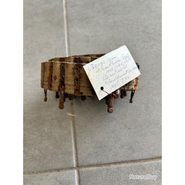 Bande de munitions en toile Allemande MG 08/15