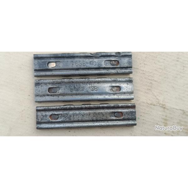 3 x lame chargeur mauser 98k marquages diff�rents (299)