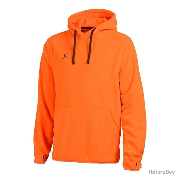 Prix de d�part � 1� !! Sweatshirt Polaire A Capuche Orange Percussion Taille 3XL