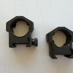 Colliers ACIER 30mm Picatinny