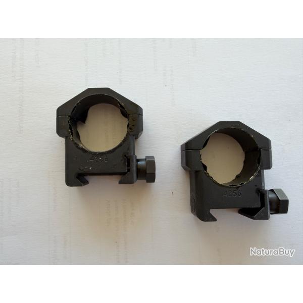 Colliers ACIER 30mm Picatinny