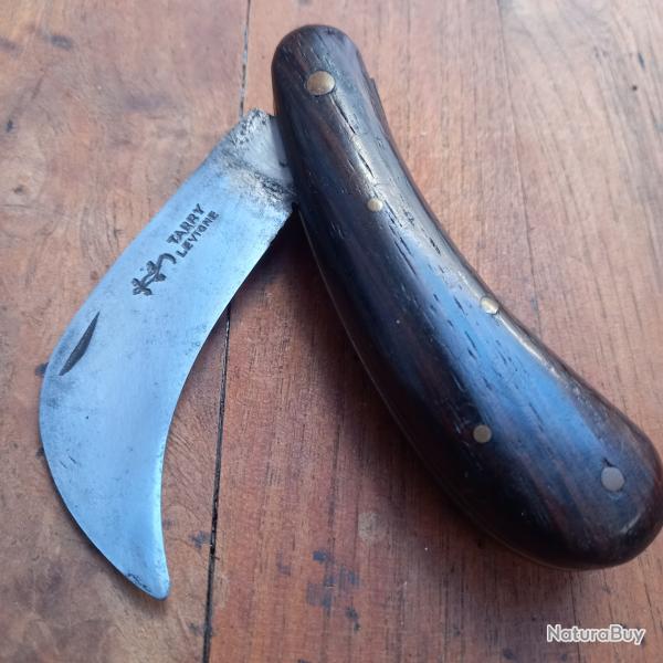 Couteau SERPETTE TARRY LEVIGNE Manche en PALISSANDRE