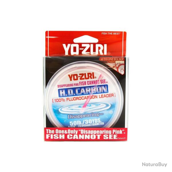 Fluorocarbone Yo-Zuri HD Carbone Rose 27m Rose 27m 0,6450mm 22,70kg