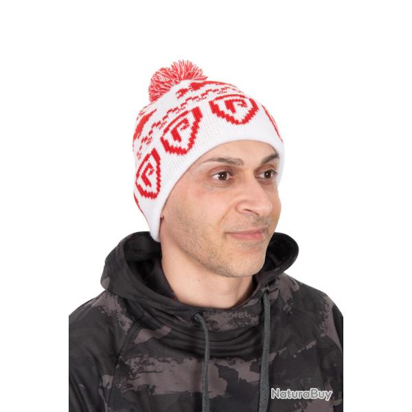 Bonnet Fox Rage Christmas Bobble Rouge et Blanc