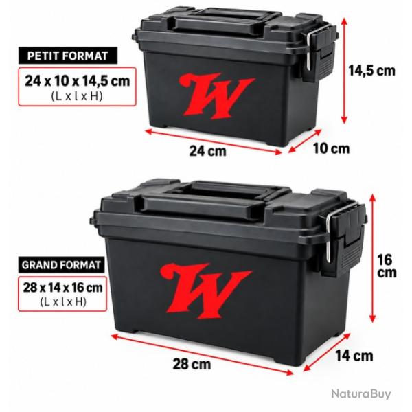 Lot de 2 Caisses � Munitions / Transport Winchester