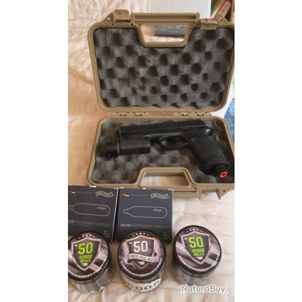 Umarex T4E HDP 50 plus Walther FLR 650 plus accessoires puissance 11 joules