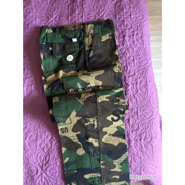 Pantalon chasse Afrique camouflage  NEUF taille XL
