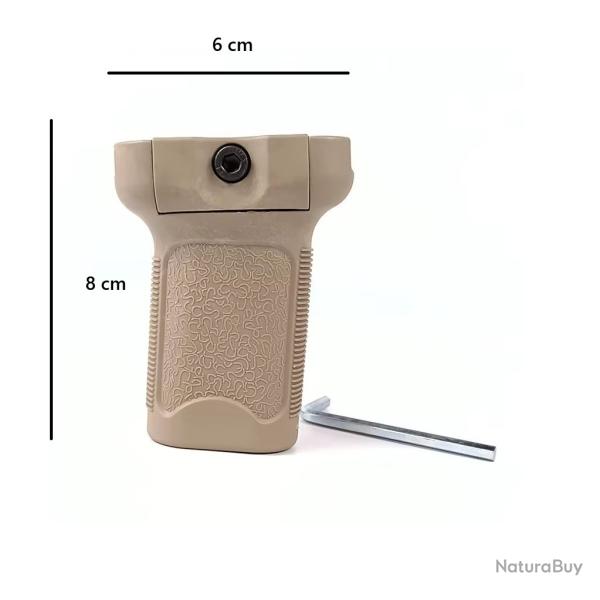 Poign�e tactique Tan pour rail picatinny/weaver
