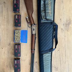 Carabine Levier sous garde rossi M65 Puma 44 mag + 250 cartouches + accessoires + sac de transport