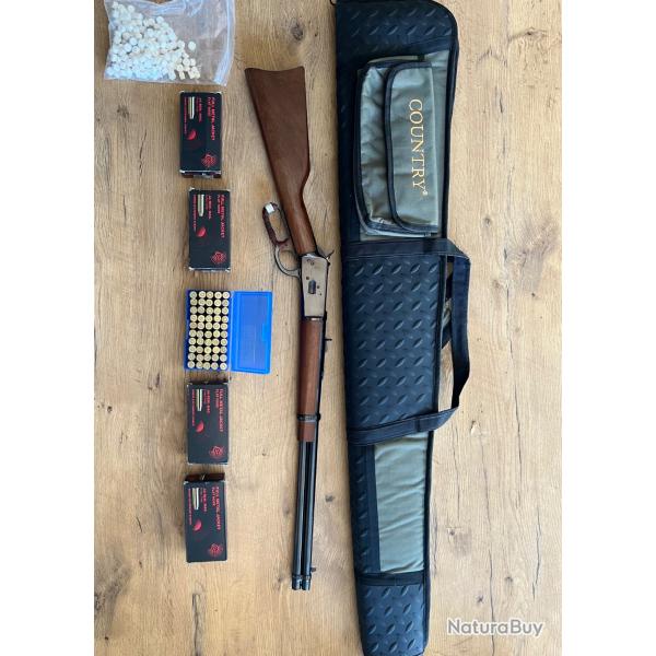 Carabine Levier sous garde rossi M65 Puma 44 mag + 250 cartouches + accessoires + sac de transport